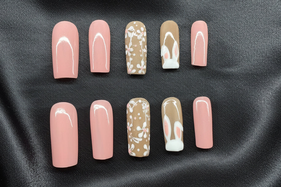 Press on Nails • Spring Bunny