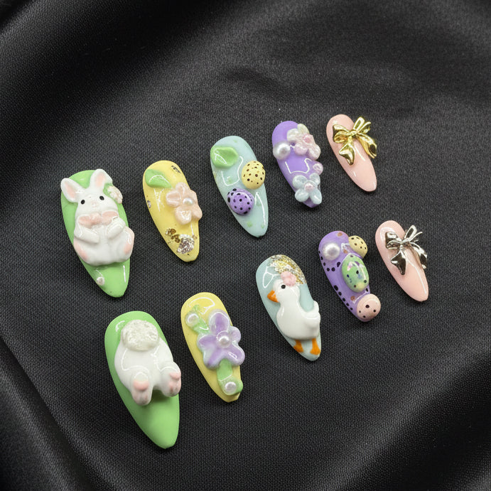 Press on Nails • Bunny Garden