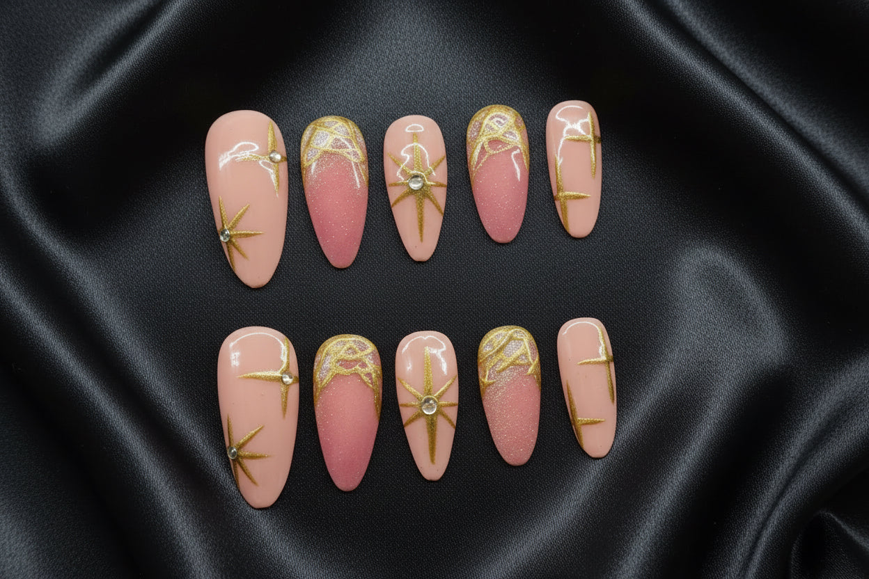 Press on Nails • Pink Star